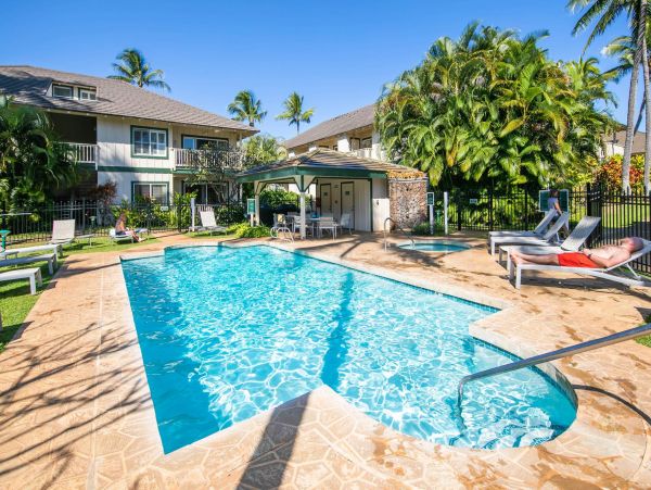 Poipu Vacation Condo 2 Bedroom 3 Swimming Pools & Jacuzzis