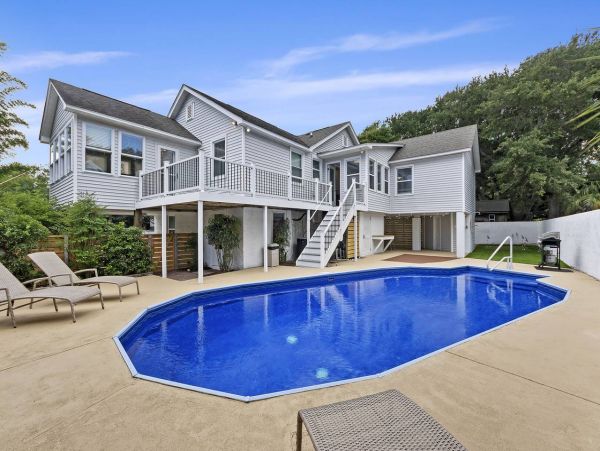 Walk to Beach Isle of Palms Vacation Home Five Bedroom
