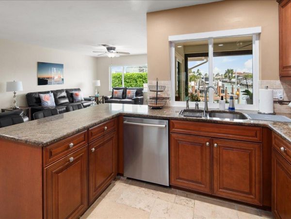 Classy Waterfront Three Bedroom Home with Private Pool