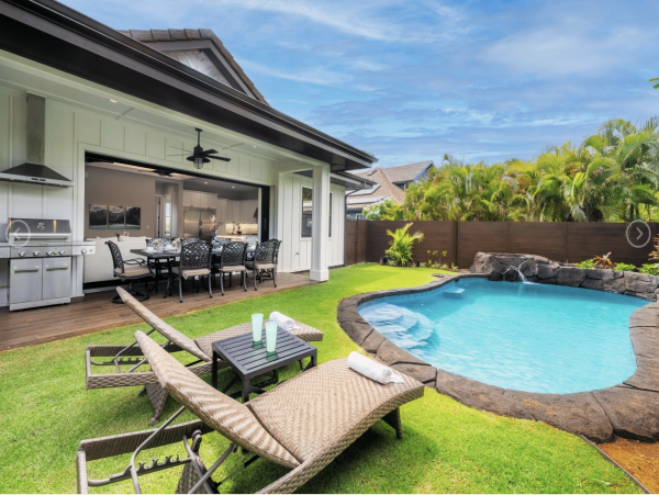 Poipu Vacation Rental - Luxury Kauai Vacation Estate Two Pools Game Room Main Villa & Guest House