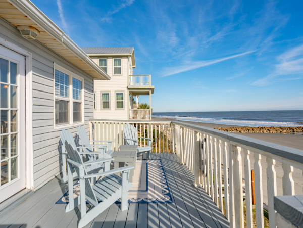 Folly Beach 4 Bedroom Gulf Front Vacation Duplex