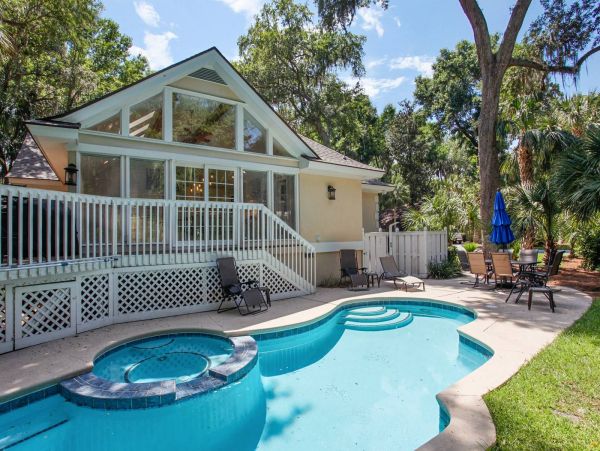 Hilton Head Vacation Pool Home Sleeps 6 Guests
