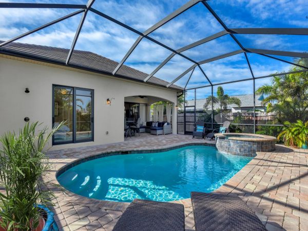 Walk to Beach Vacation Pool Home in Naples