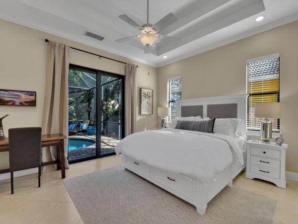 Walk to Beach Vacation Pool Home in Naples
