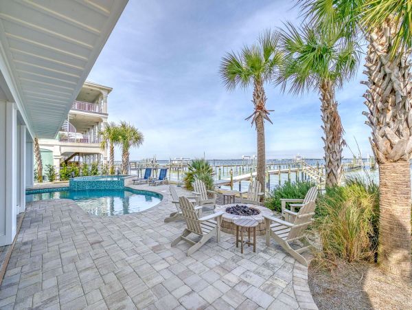 Luxury Waterfront Home with Private Pool, Outdoor Kitchen, Grill & TV