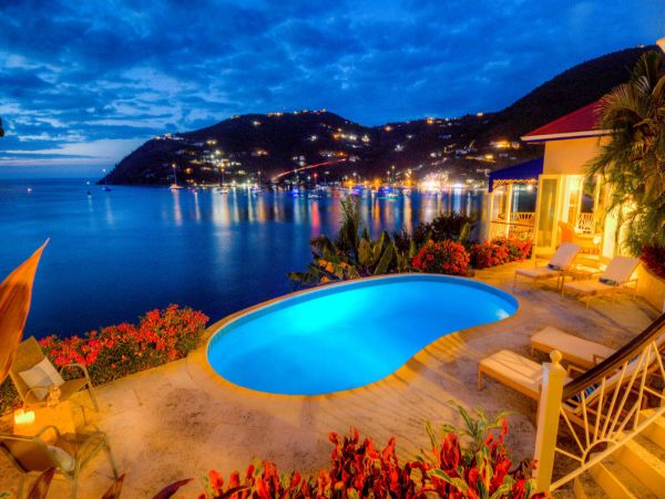 On Beach Vacation Pool Home In British Virgin Islands