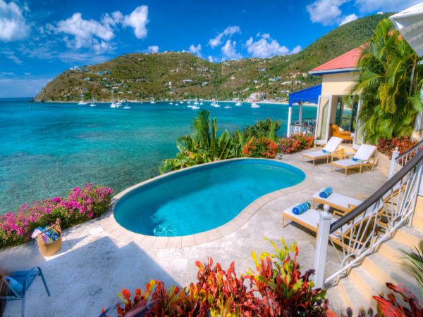 On Beach Vacation Pool Home In British Virgin Islands