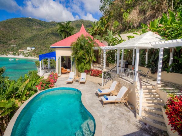 On Beach Vacation Pool Home In British Virgin Islands