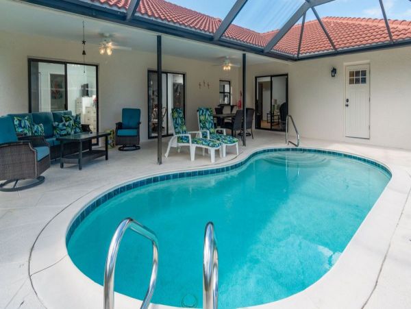 Canal Front Three Bedroom Vacation Rental in Marco Island