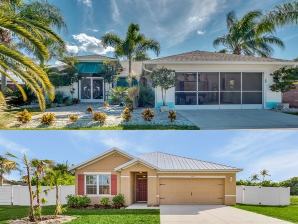 Cape Coral Two Vacation Rentals Seven Bedrooms Total