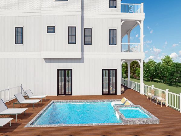 Inlet Beach Vacation Home Sleeps 24 Guests Steps to Beach