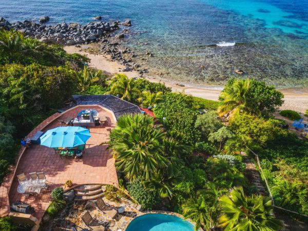 Beachfront Two Bedroom Villa on the Western Shore of Virgin Gorda