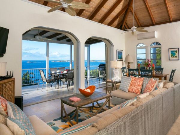 St. John Three Bedroom Vacation Villa with Ocean Views
