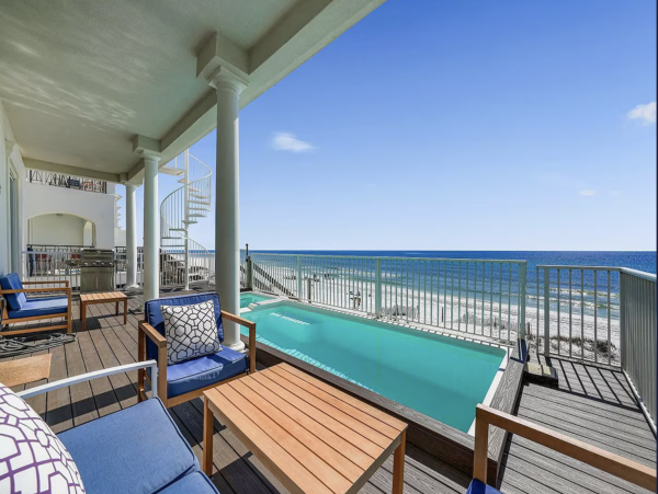 Magnificent Frangista Beach Vacation Villa with Private Pool