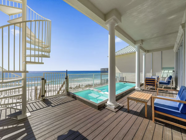 Magnificent Frangista Beach Vacation Villa with Private Pool
