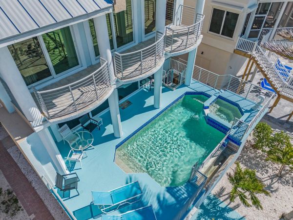 Gulf Front Bonita Springs Vacation Pool Home