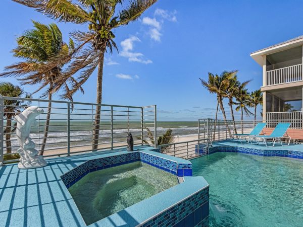 Gulf Front Bonita Springs Vacation Pool Home
