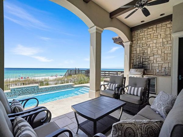 Gulf Front Seven Bedroom Vacation Rental Miramar Beach