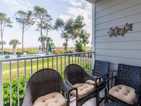 Hilton Head Two Bedroom Vacation Rental Steps to the Beach