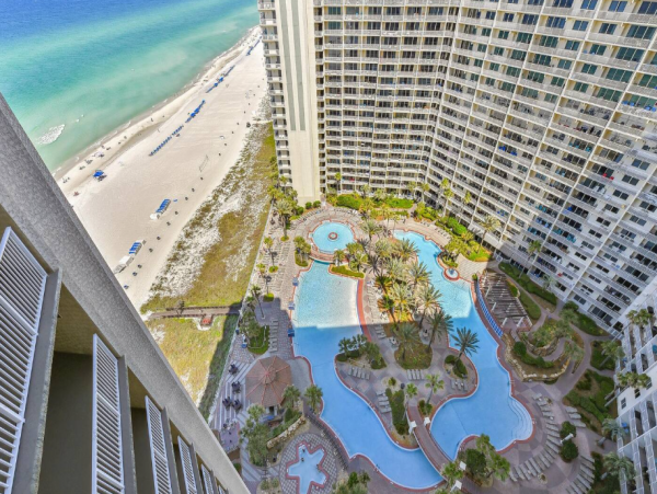 Panama City Beach Three Bedroom Vacation Condo with Ocean Views