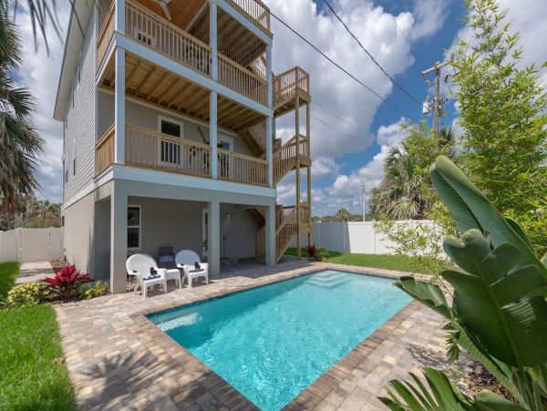 Three-Story Home with Private Pool in St. Augustine