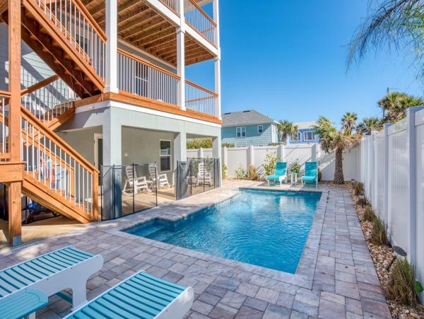 Luxury St. Augustine Beach Vacation Home with Rooftop Views