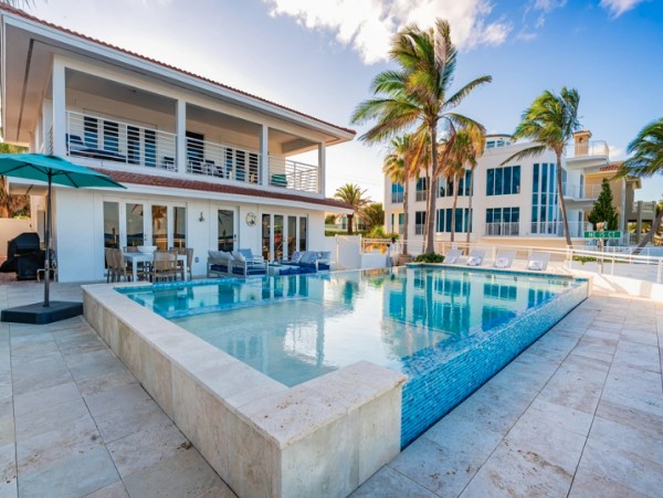 Fort Lauderdale Luxury Beachfront Vacation Home Four Bedroom Private Pool & Spa