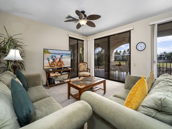 Golf Course & Ocean View Rental in Kohala Coast