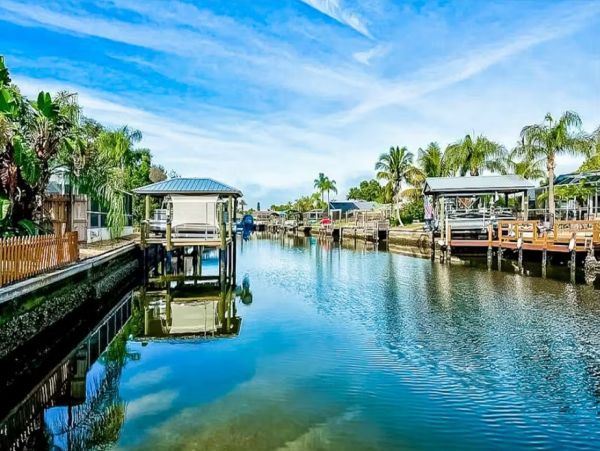 Apollo Beach Vacation Rental Waterfront 3 Bedroom Home with Pool & Dock