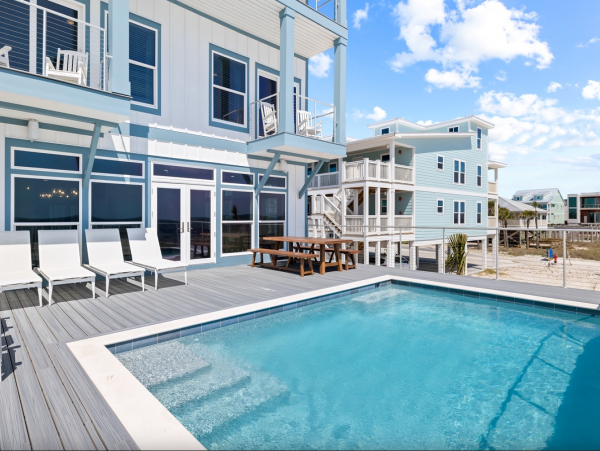 Experience Beachfront Luxury in Mexico Beach Six Bedroom Pool Home