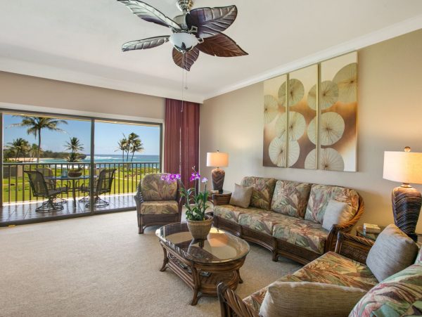 Ocean-View Two-Bedroom Condo in Poipu