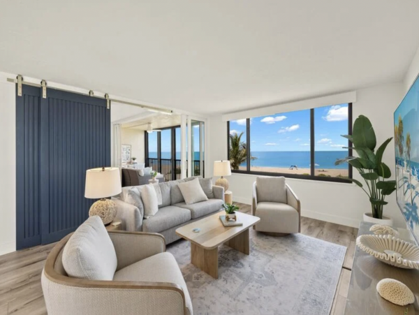 Direct Beachfront Two Bedroom Luxury Condo Sleeps 7