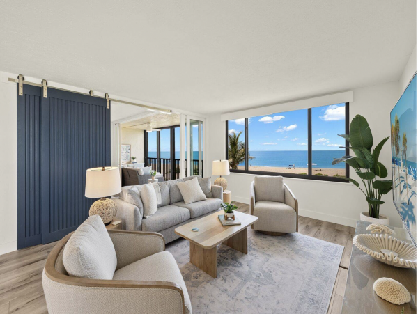 Direct Beachfront Two Bedroom Luxury Condo Sleeps 7