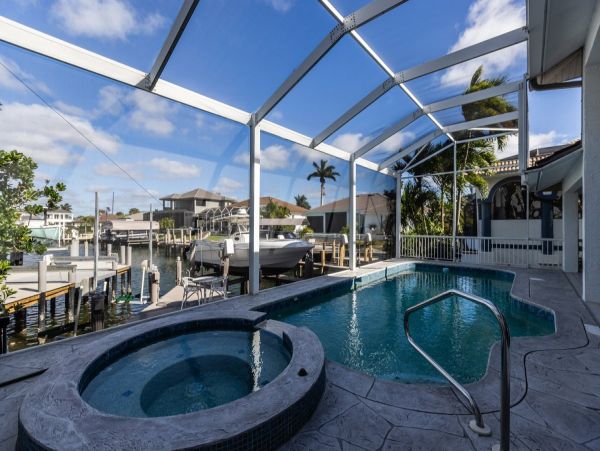Marco Island Canal Front Three Bedroom Luxury Vacation Home