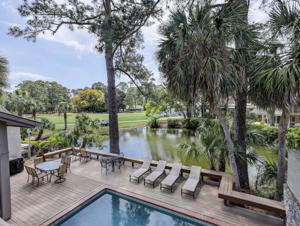 Hilton Head Four Bedroom Golf Course View Vacation Rental Home