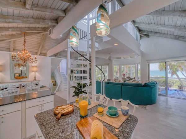 Manasota Key Walk to Beach Three Bedroom Rental Home