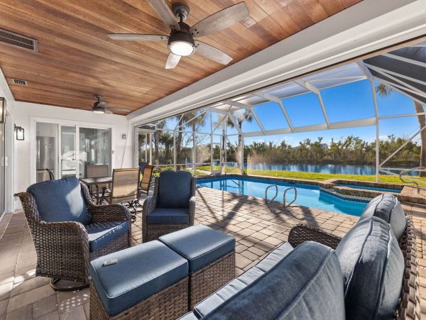 Sanibel Dream Vacation Retreat Three Bedroom Home with Pool & Spa