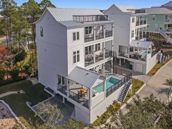Two Luxury Vacation Homes with Private Pool on 30A Sleeping 29 Guests