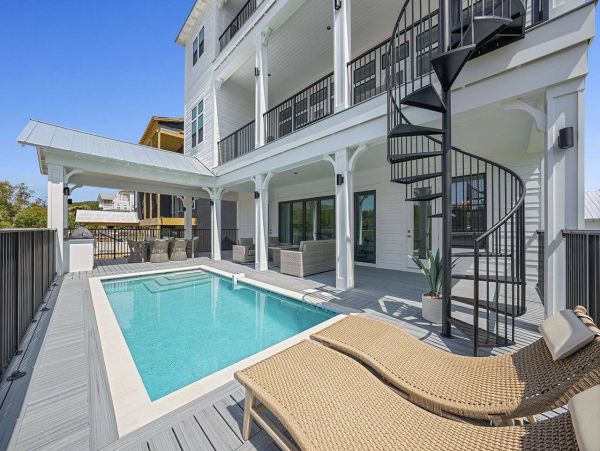 Two Luxury Vacation Homes with Private Pool on 30A Sleeping 29 Guests