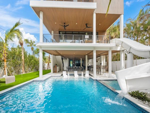 Luxury Siesta Key Villa with a Pool, Rooftop Views, & Great Amenities