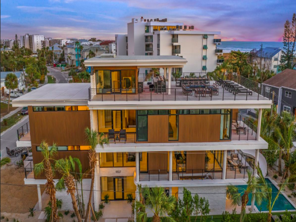 Luxury Siesta Key Villa with a Pool, Rooftop Views, & Great Amenities
