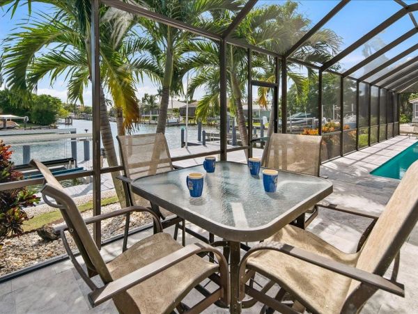 Spacious Waterfront Marco Island Home with Screened Pool