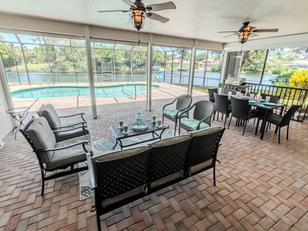 River Front Three Bedroom Vacation Home in Naples