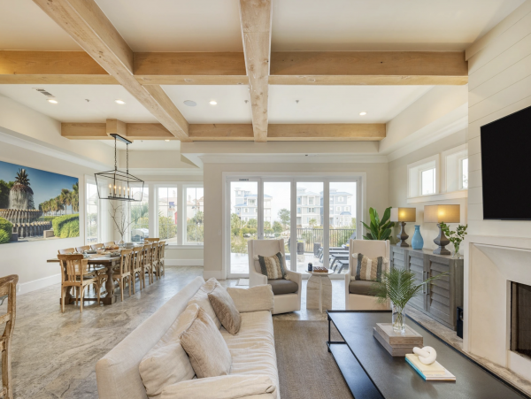 Hilton Head Luxury Family Home with Infinity Pool Steps to Beach Sleeps 24