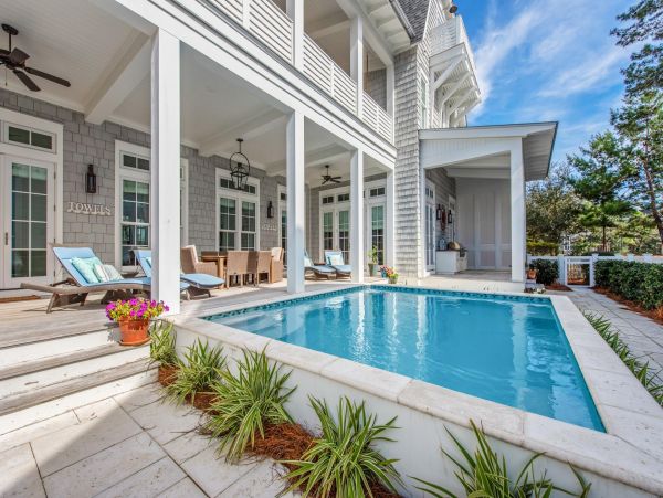 Gated 30A Vacation Rental with Pool & Carriage House