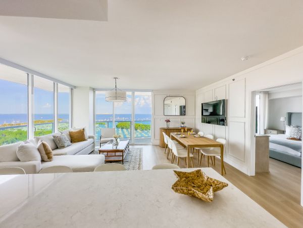 Miami One Bedroom Rental Condo with Panoramic Ocean Views