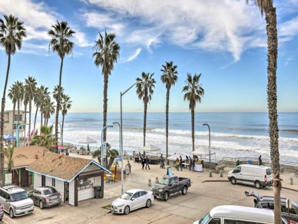 Pacific Beach Oceanfront Two Bedroom Vacation Condo