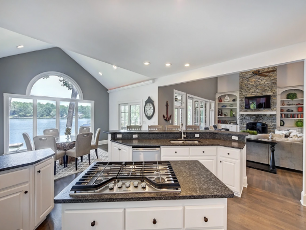 Lakefront 7-Bedroom Home at Lake Norman with Private Pool