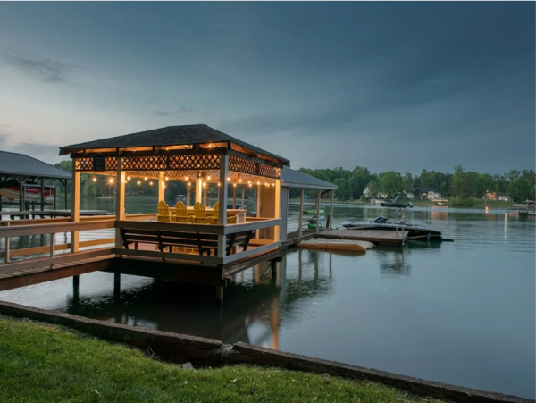 Lakefront 7-Bedroom Home at Lake Norman with Private Pool