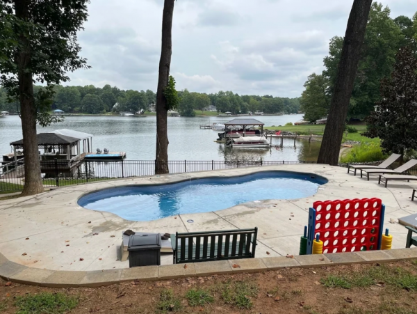 Lakefront 7-Bedroom Home at Lake Norman with Private Pool